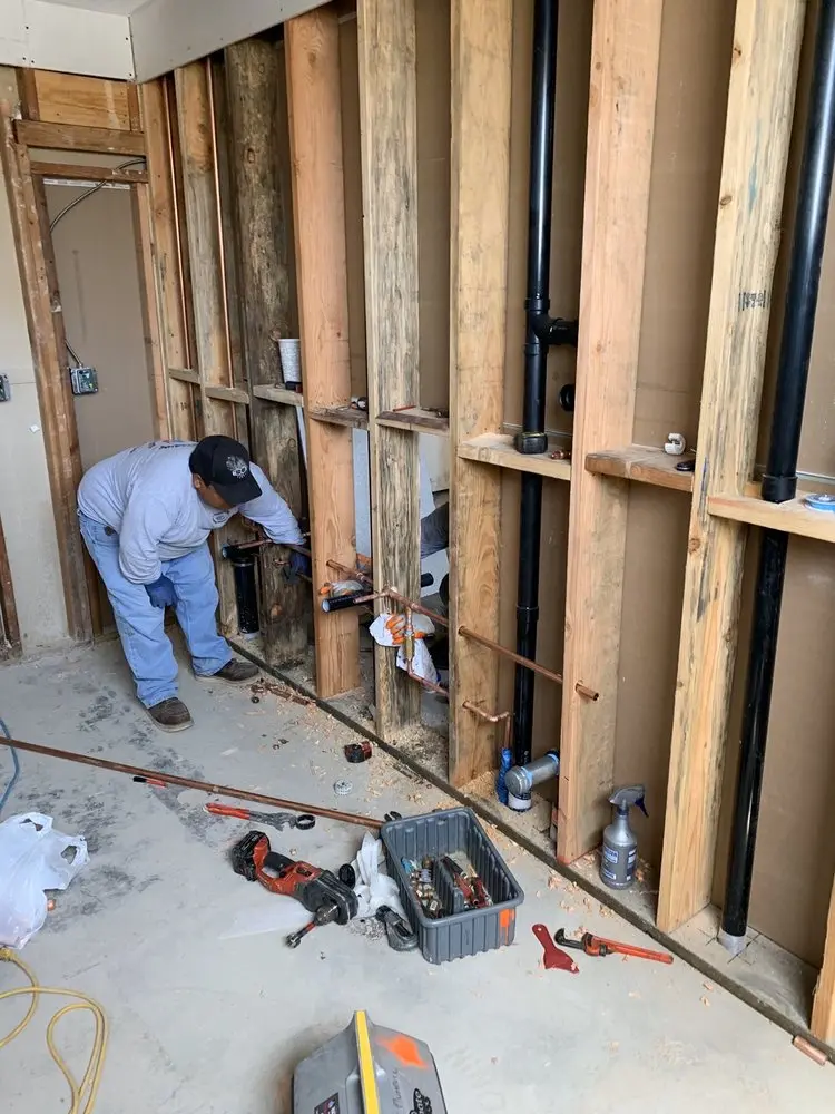 Commercial rough-in plumbing for Gas Line Repair in Meadowview